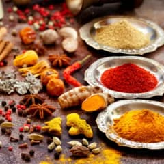 Authentic Indian masala blends - garam masala, biryani masala and traditional spice mixes