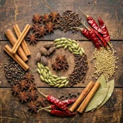 Premium Indian spices and masalas - turmeric, cardamom, cumin and authentic regional blends