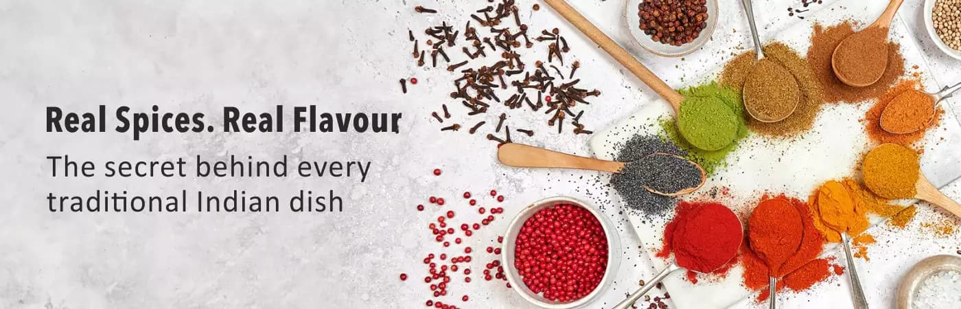 Authentic Indian spices from Kashmir to Kerala - saffron, pepper, cardamom and farm-fresh masalas