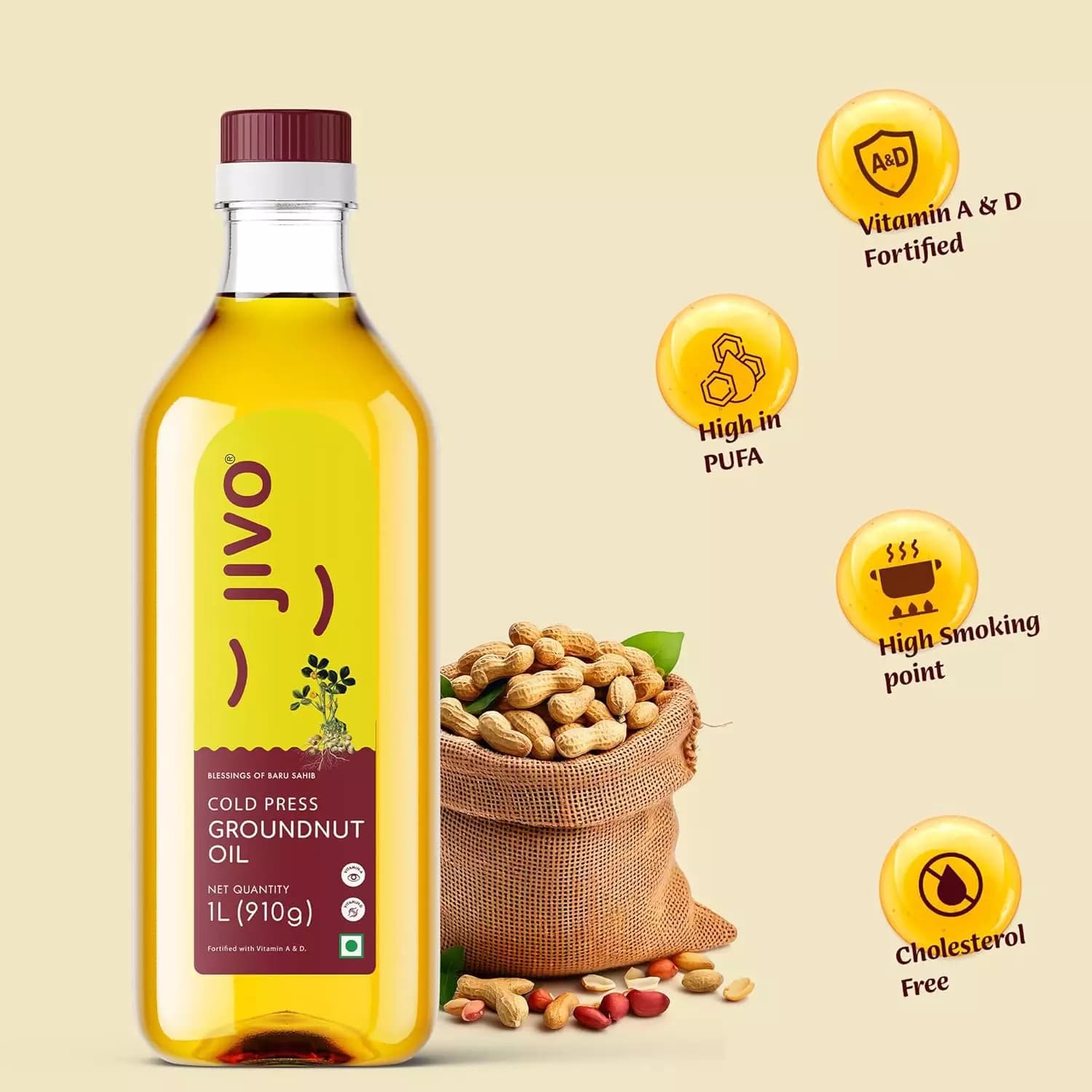 Jivo Groundnut Oil-Features