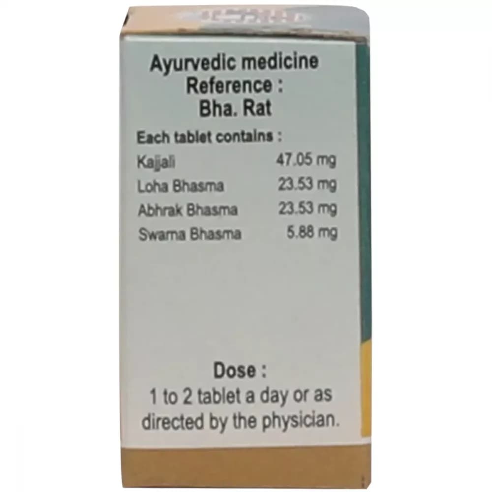 Amrita Chaturmukh Ras Tablets Dosage details