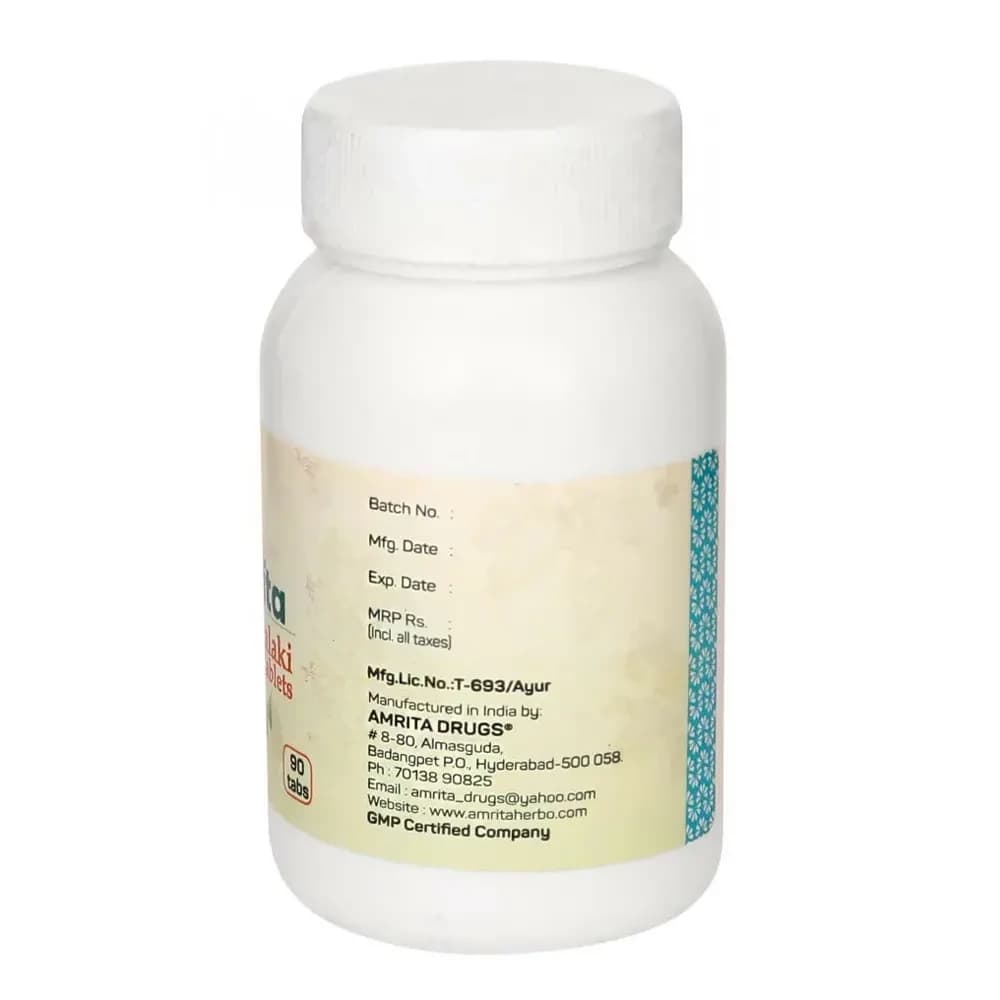 Amrita Nisa Amalaki 90 Tablets Batch & Manufacturing details