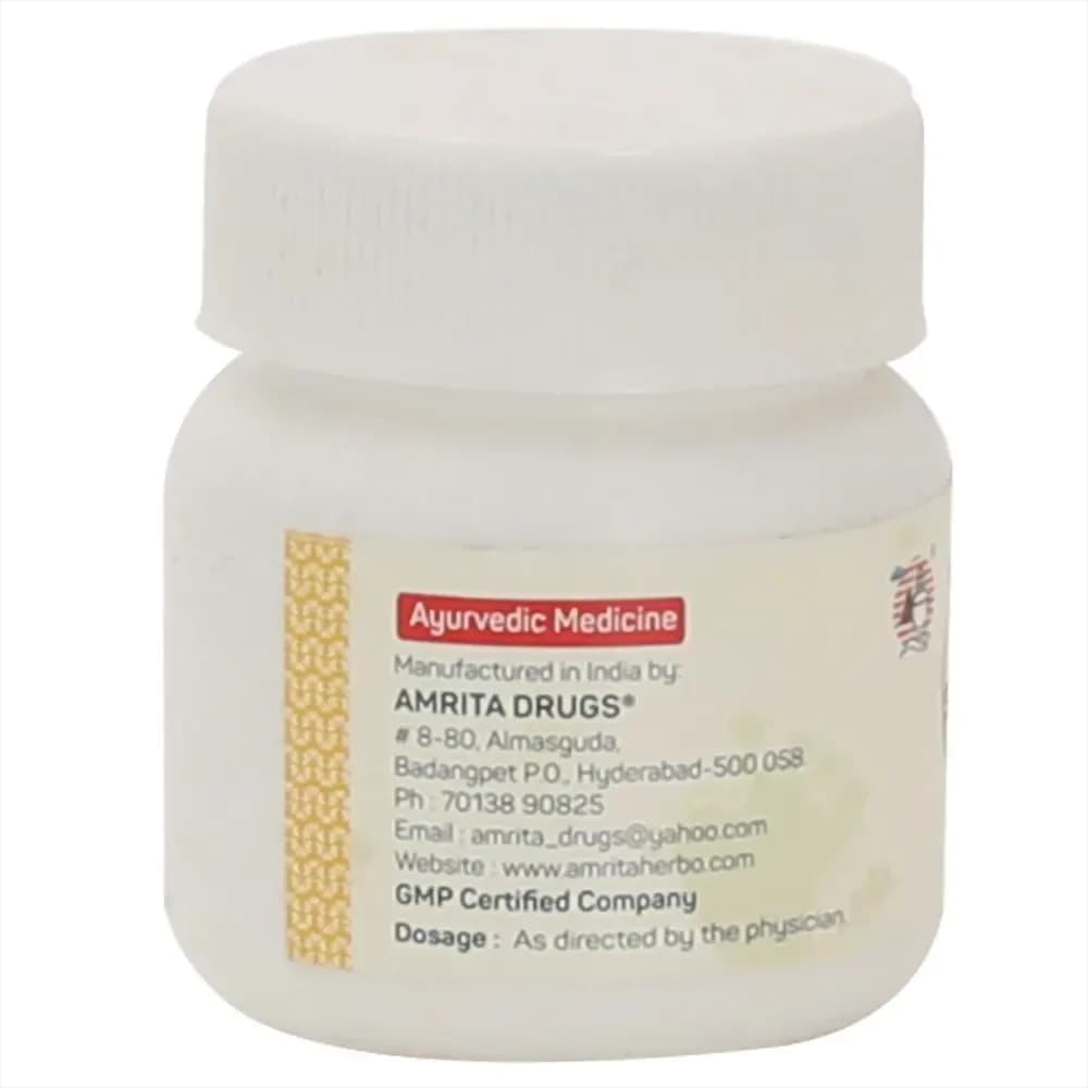 Amrita Prabhakar Vati 60 tablets Manufacturing details