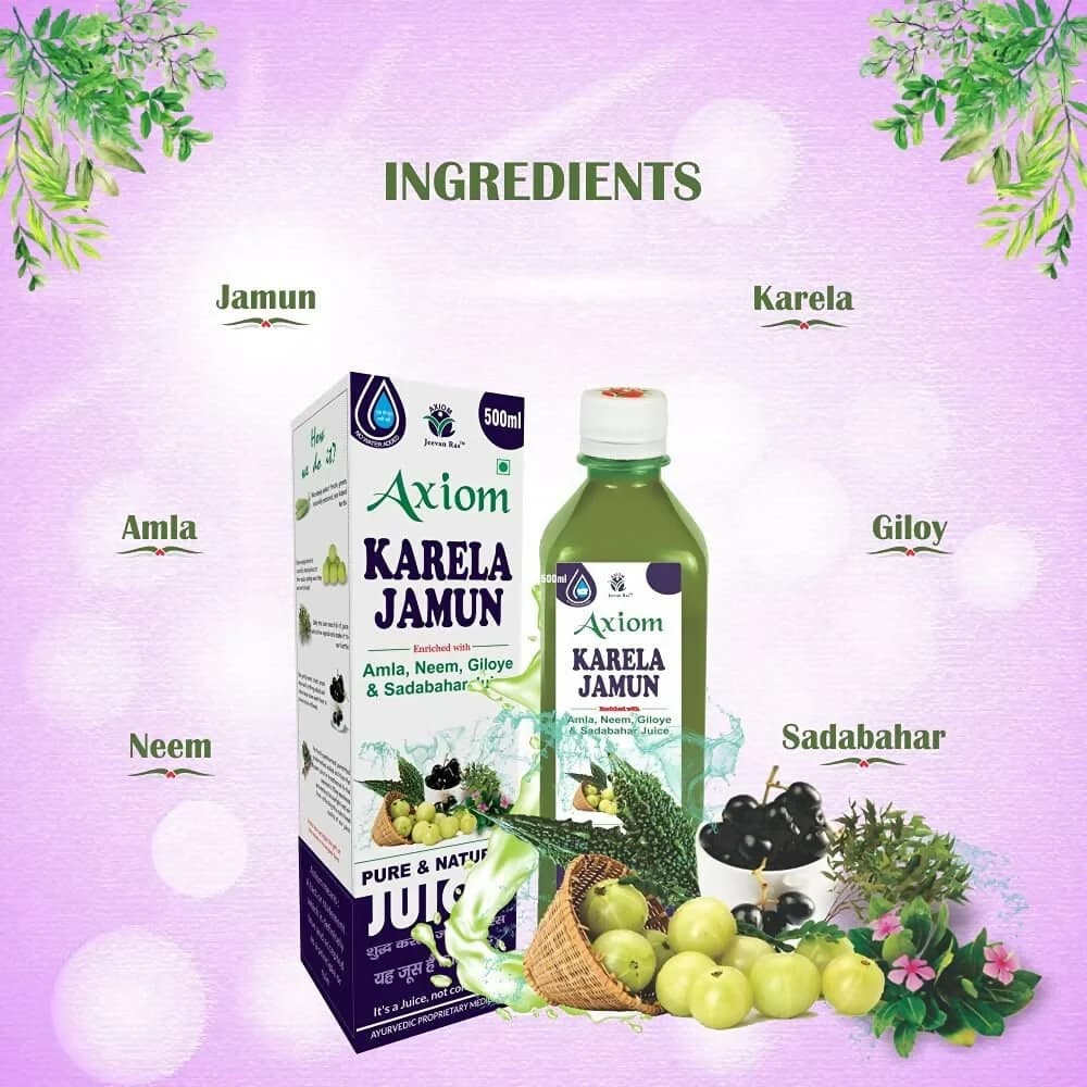 Axiom Karela Jamun Juice 500 ml Ingredients