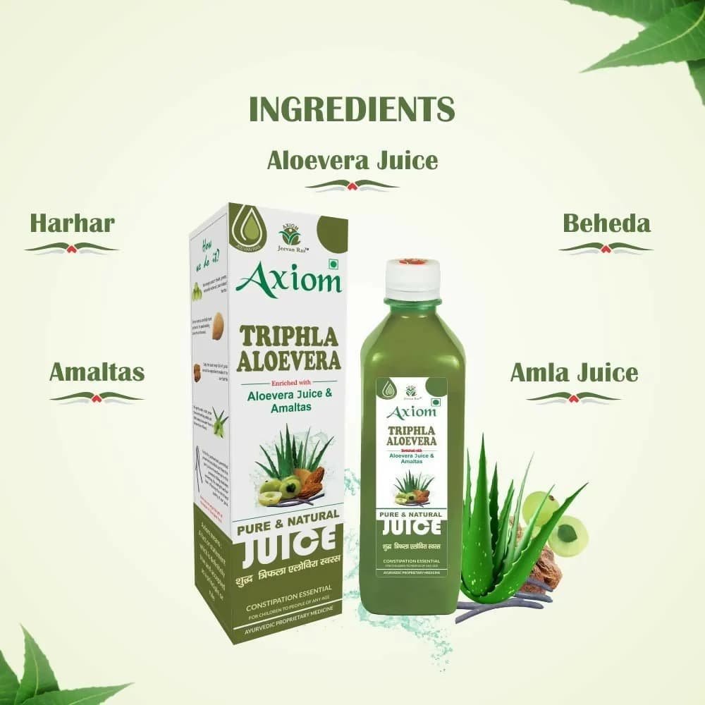 Axiom Triphla Aloevera Juice Ingeridents