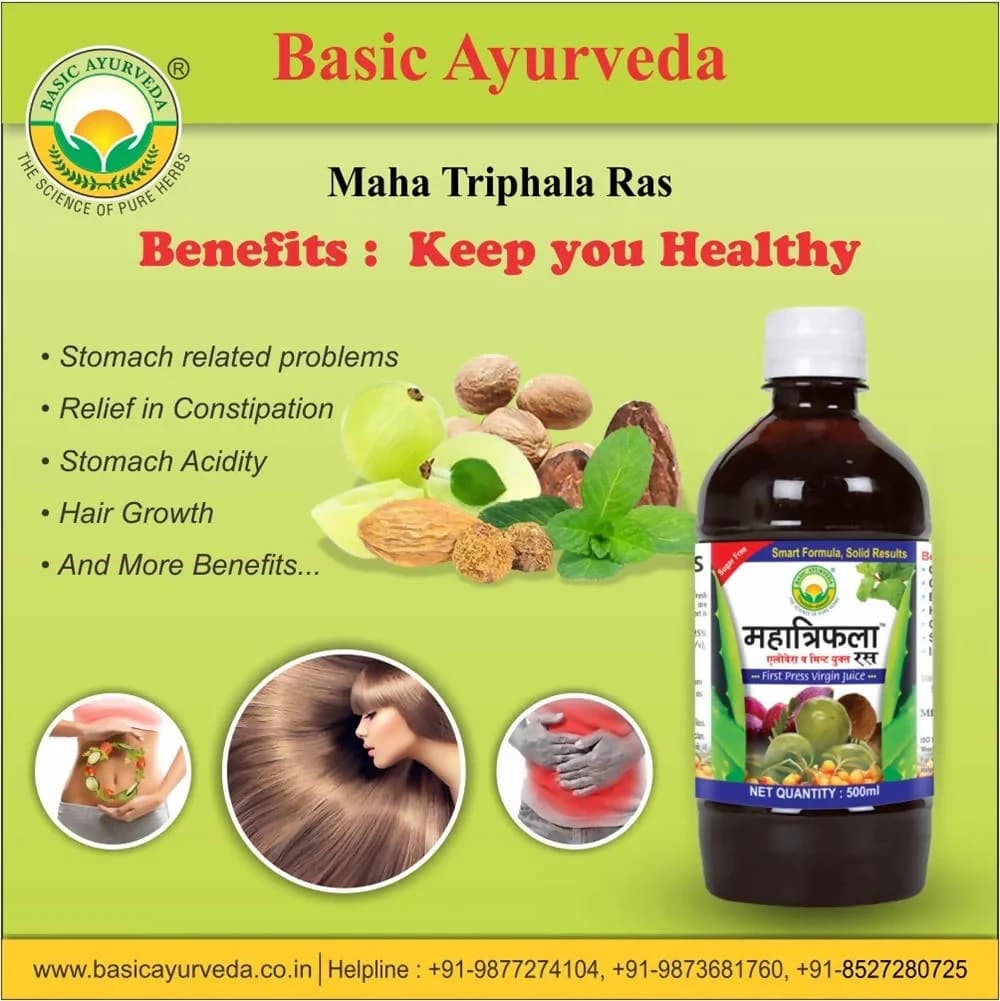Basic Ayurveda Mahatriphala Ras benefits