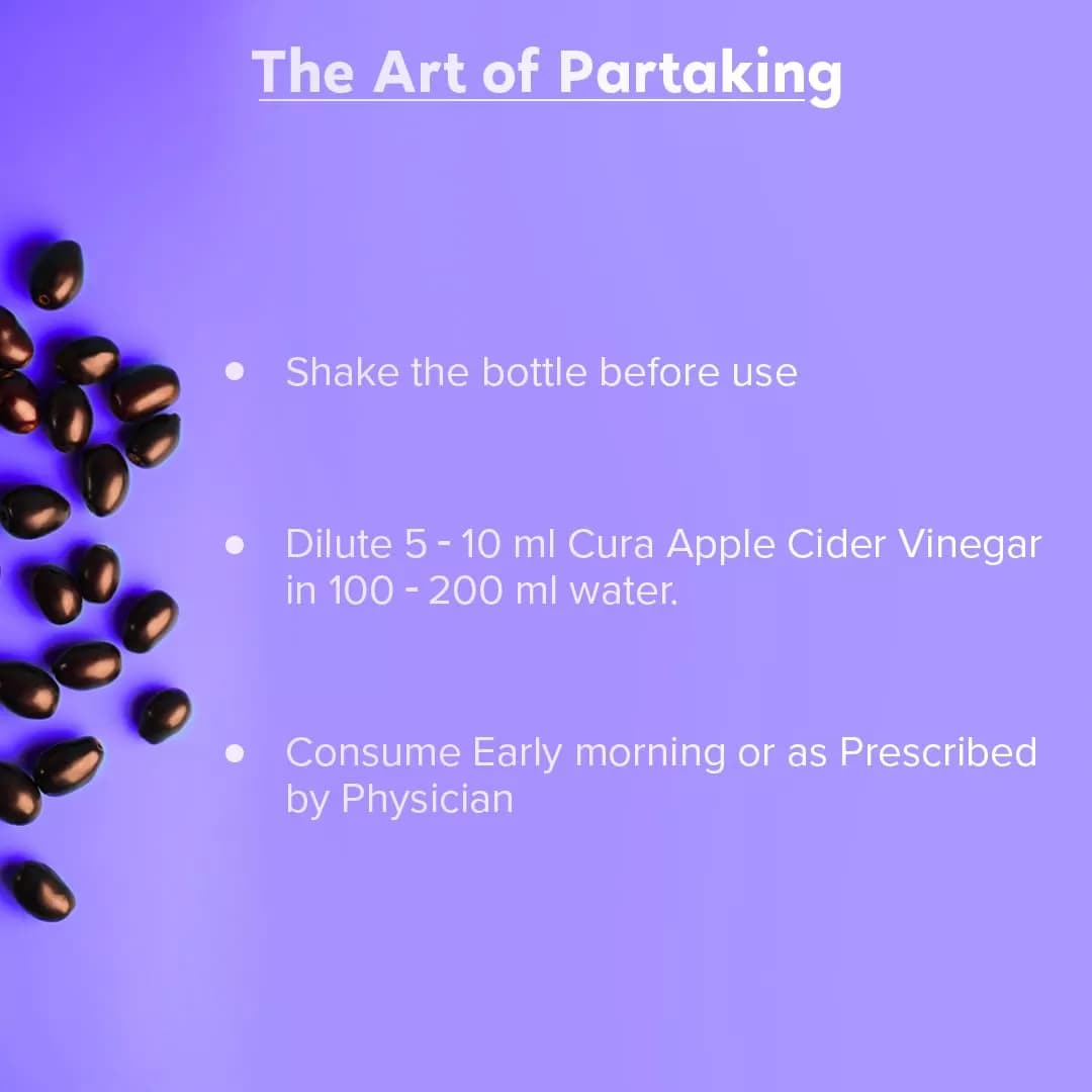 Cura Jamun Vinegar 450 ml dosage