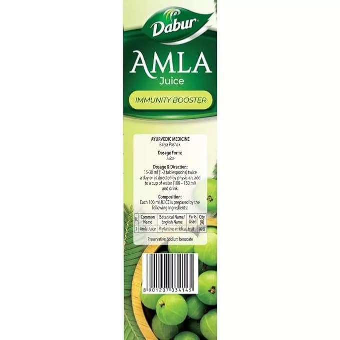 Dabur Amla Juice 1 L Composition