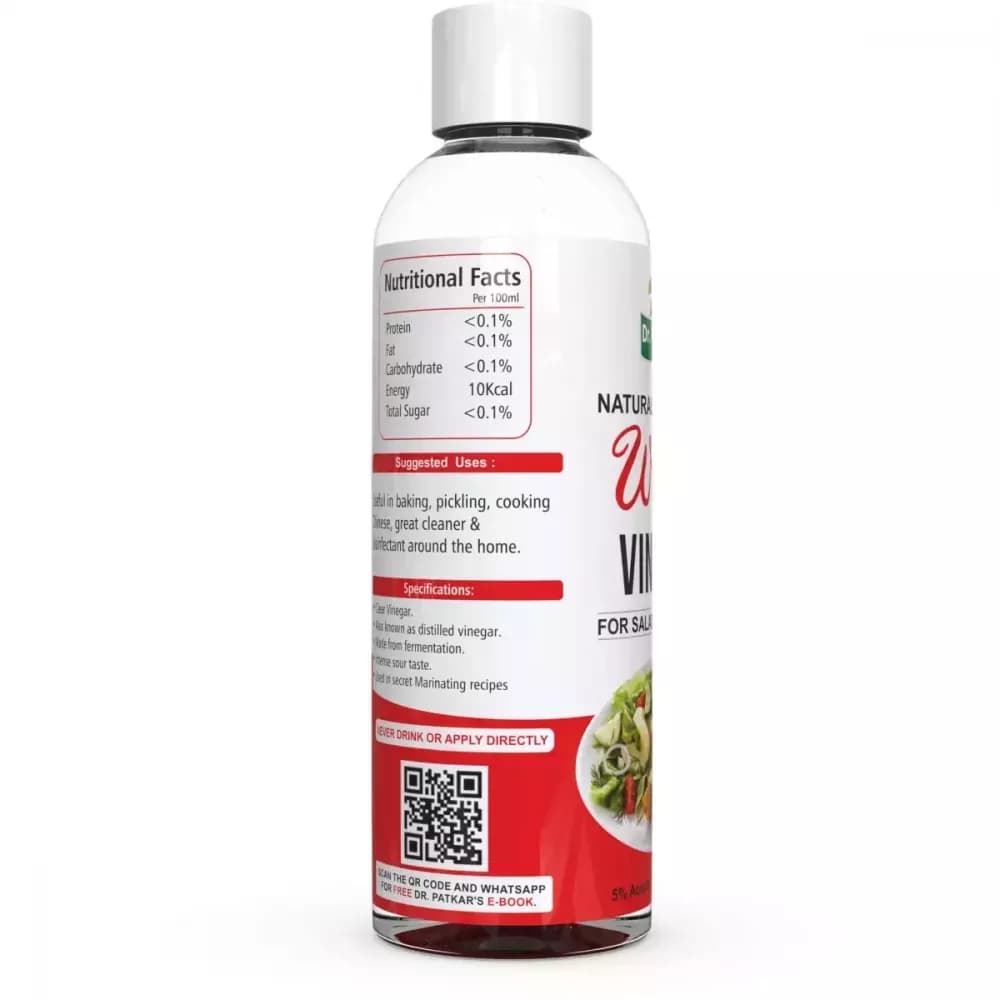 Dr Patkars White Vinegar 200 ml nutritional facts