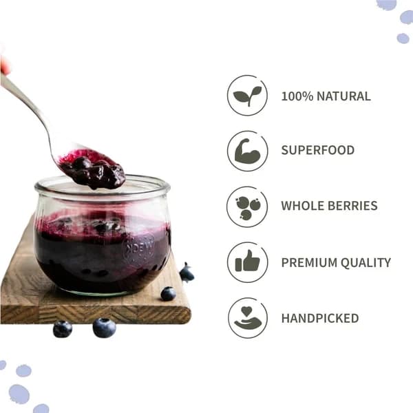 Ecotyl Dried Blueberries 150 g Features