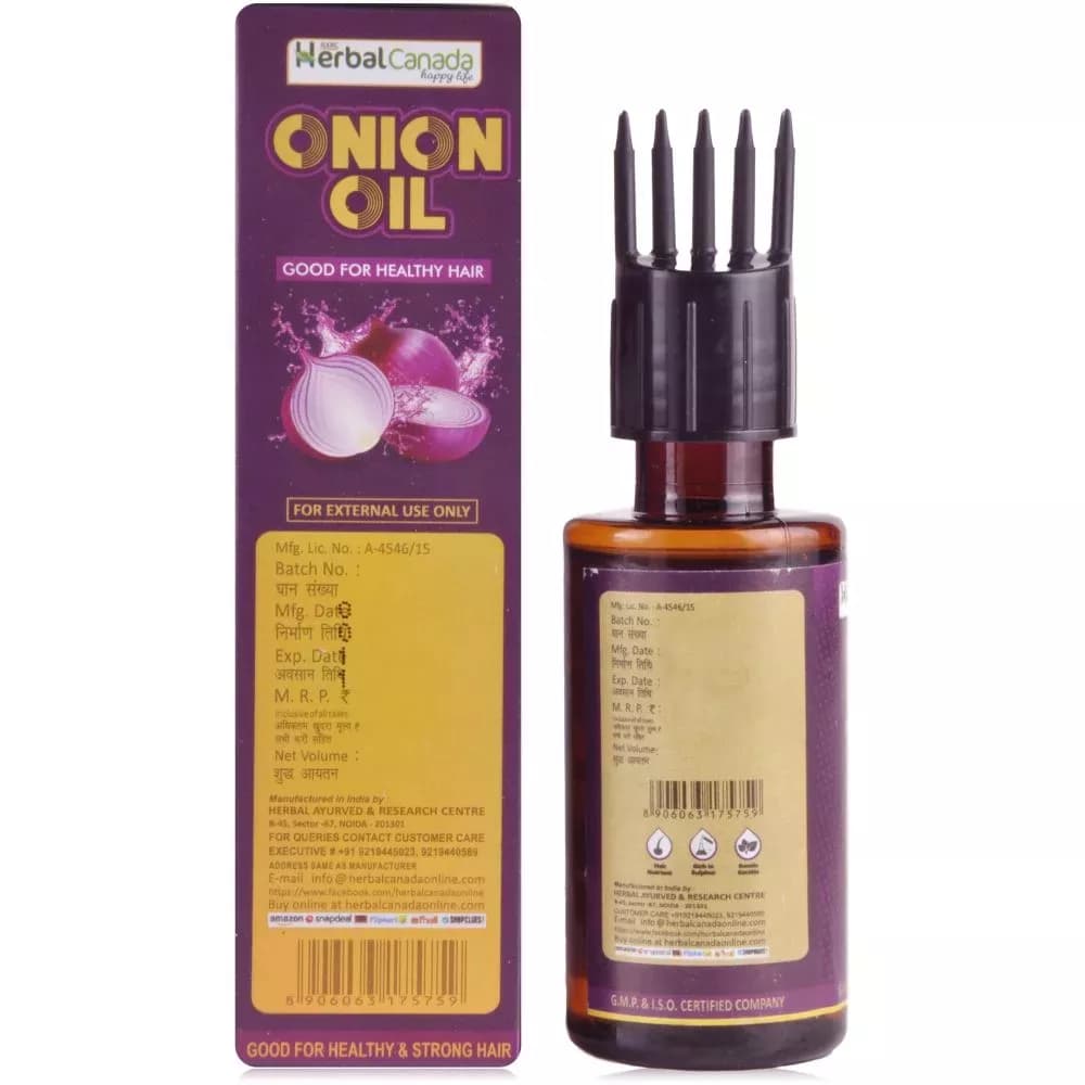 Herbal Canada Onion Oil 100 ml Manufacturing Details