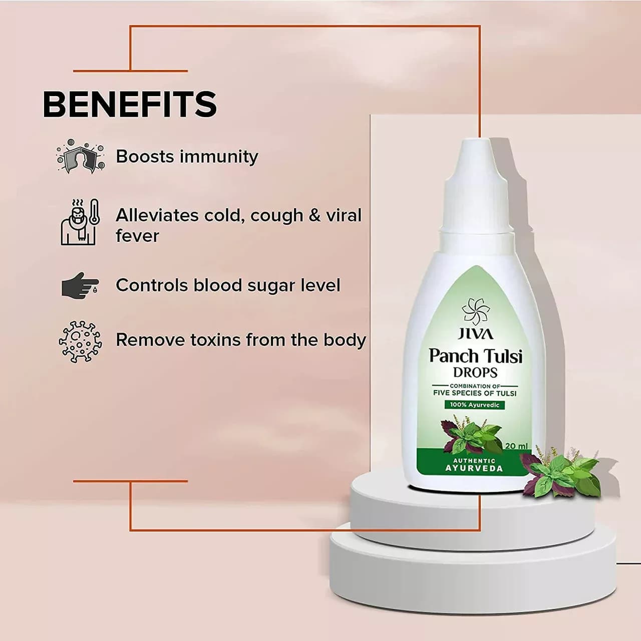 Jiva Ayurveda Tulsi Drops 20 ml Benefits