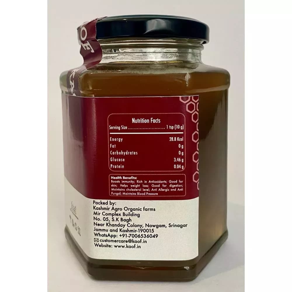 KAOF Kashmiri Honey 250 g Nutrition Facts