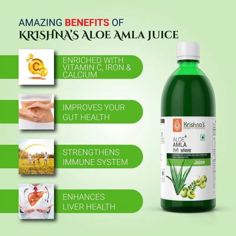 Krishna's Amla Aloe Vera Juice benefits