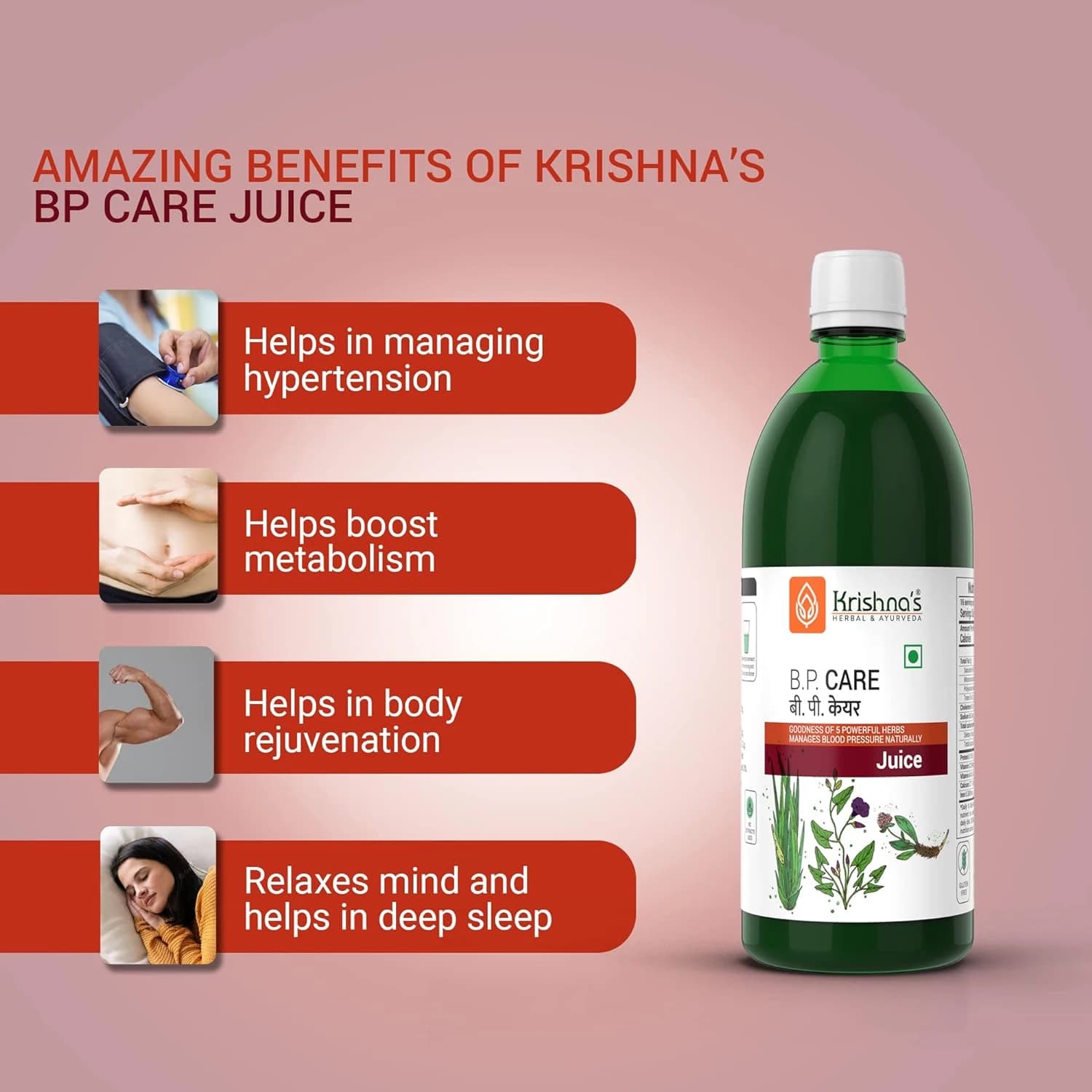 Krishna's High BP Care Juice benefits