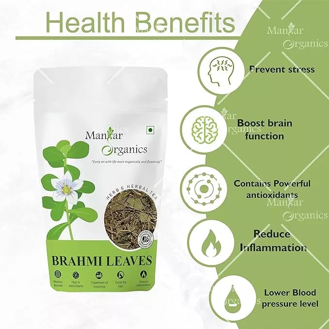 Manhar Organics Brahmi Leaves Benefits