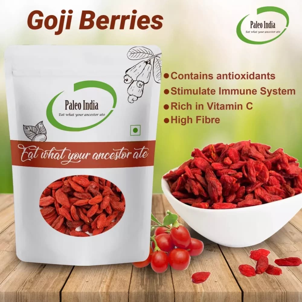 Paleo India Goji Berries 200 g Features