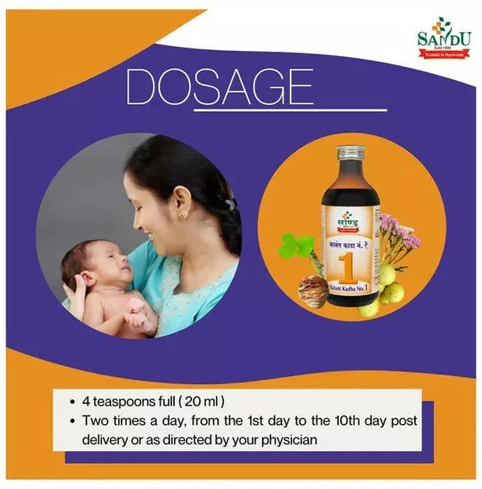 Sandu Balant Kadha No.1 200 ml Dosage