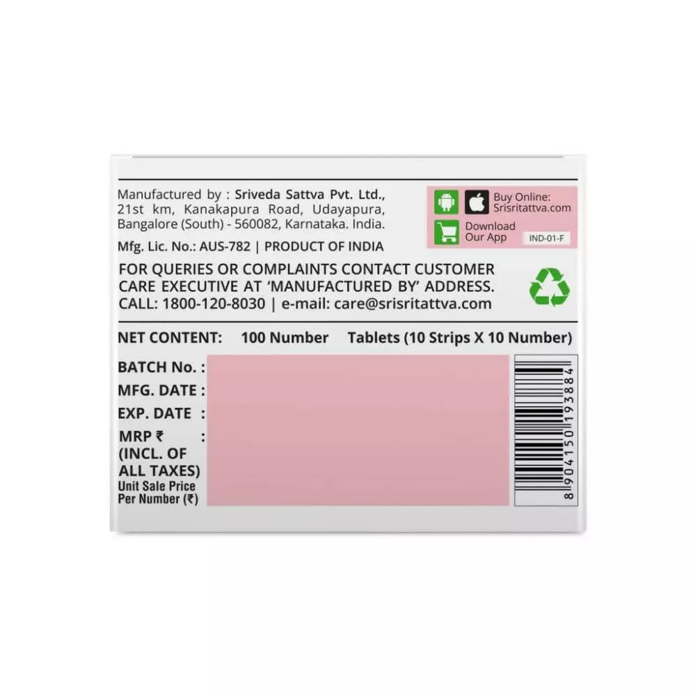 Sri Sri Tattva Diafyn Tablets manufacturing details