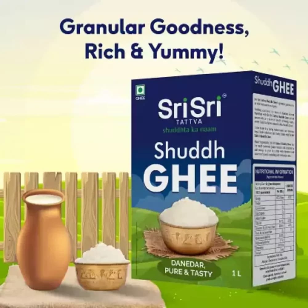 Sri Sri Tattva Shuddh Ghee 1 L granular goodness