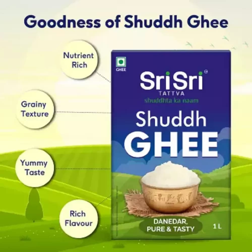 Sri Sri Tattva Shuddh Ghee 1 L goodness of shuddh ghee