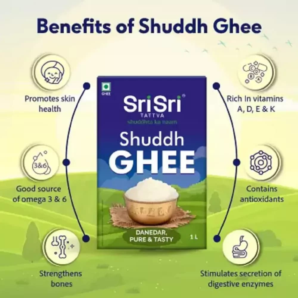 Sri Sri Tattva Shuddh Ghee 1 L benefits