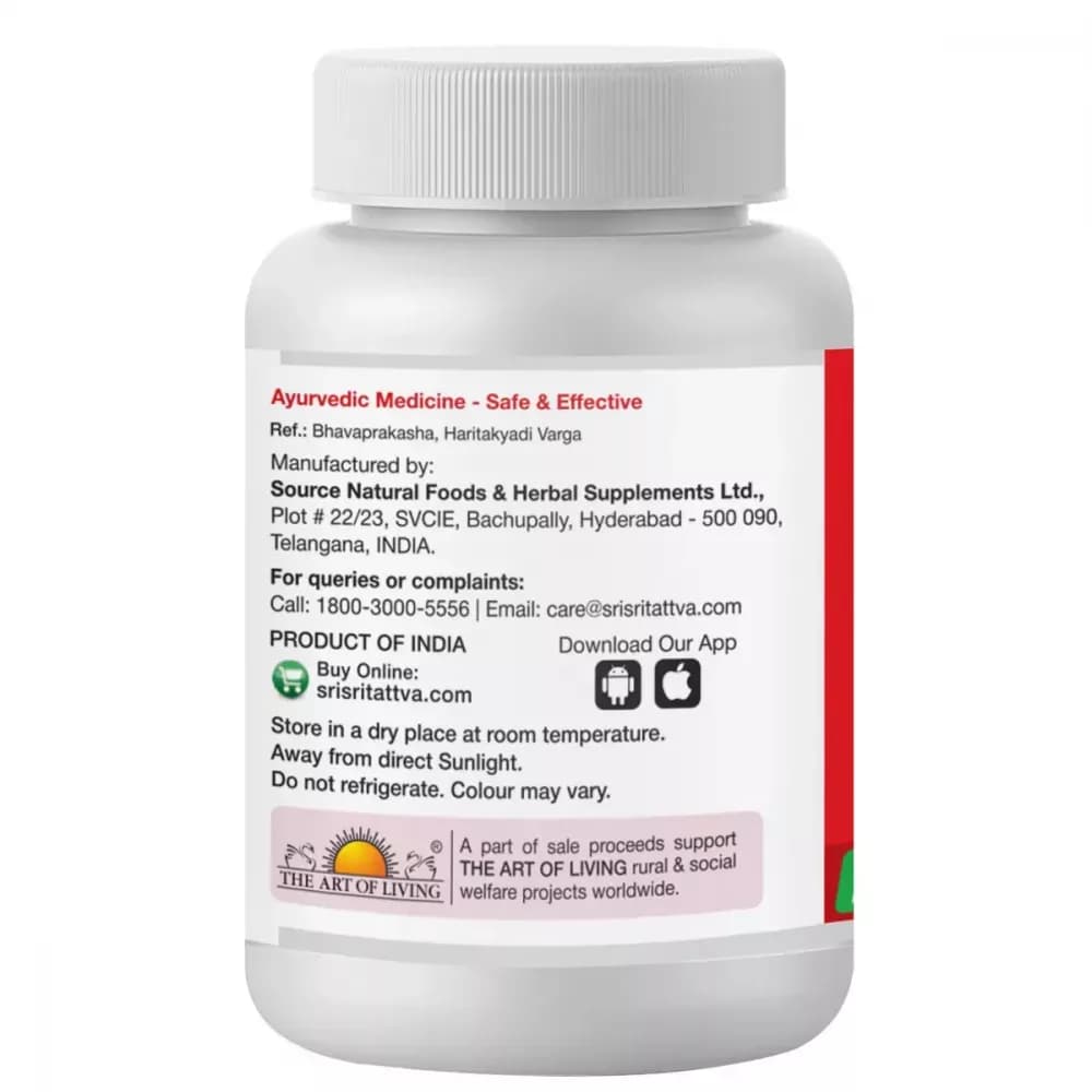 Sri Sri Tattva Triphala 60 Tablet manufacturing details