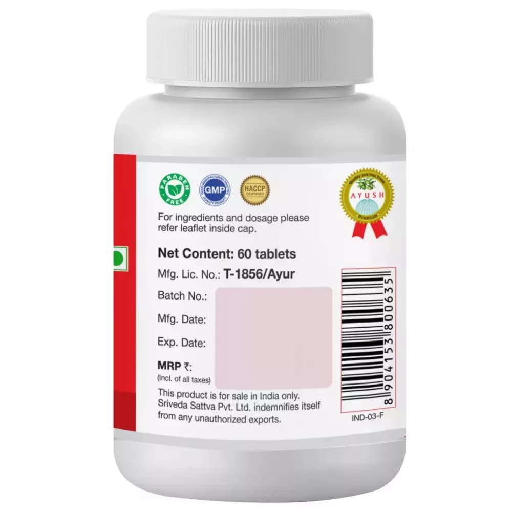 Sri Sri Tattva Triphala 60 Tablet batch details