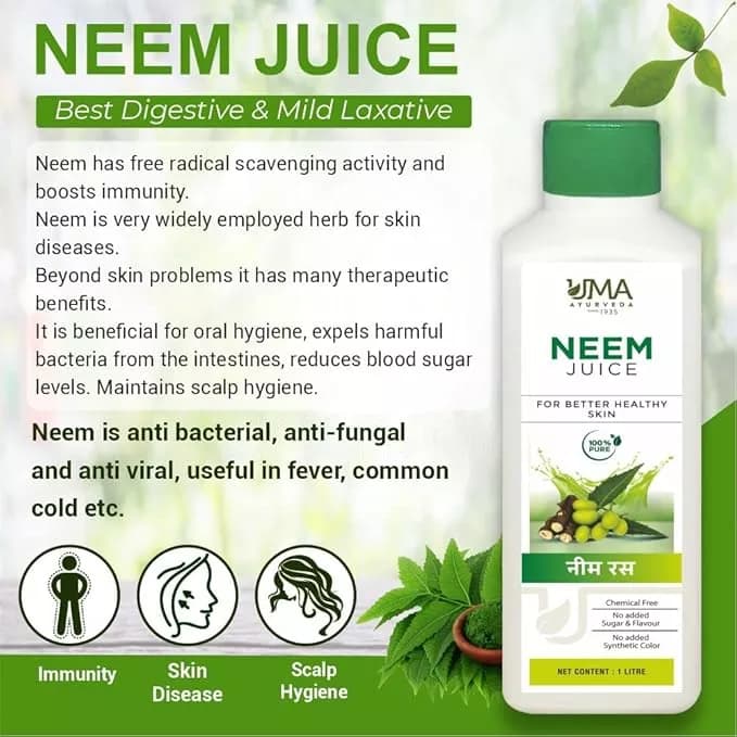 Uma Ayurveda Neem Juice 1 L Benefits