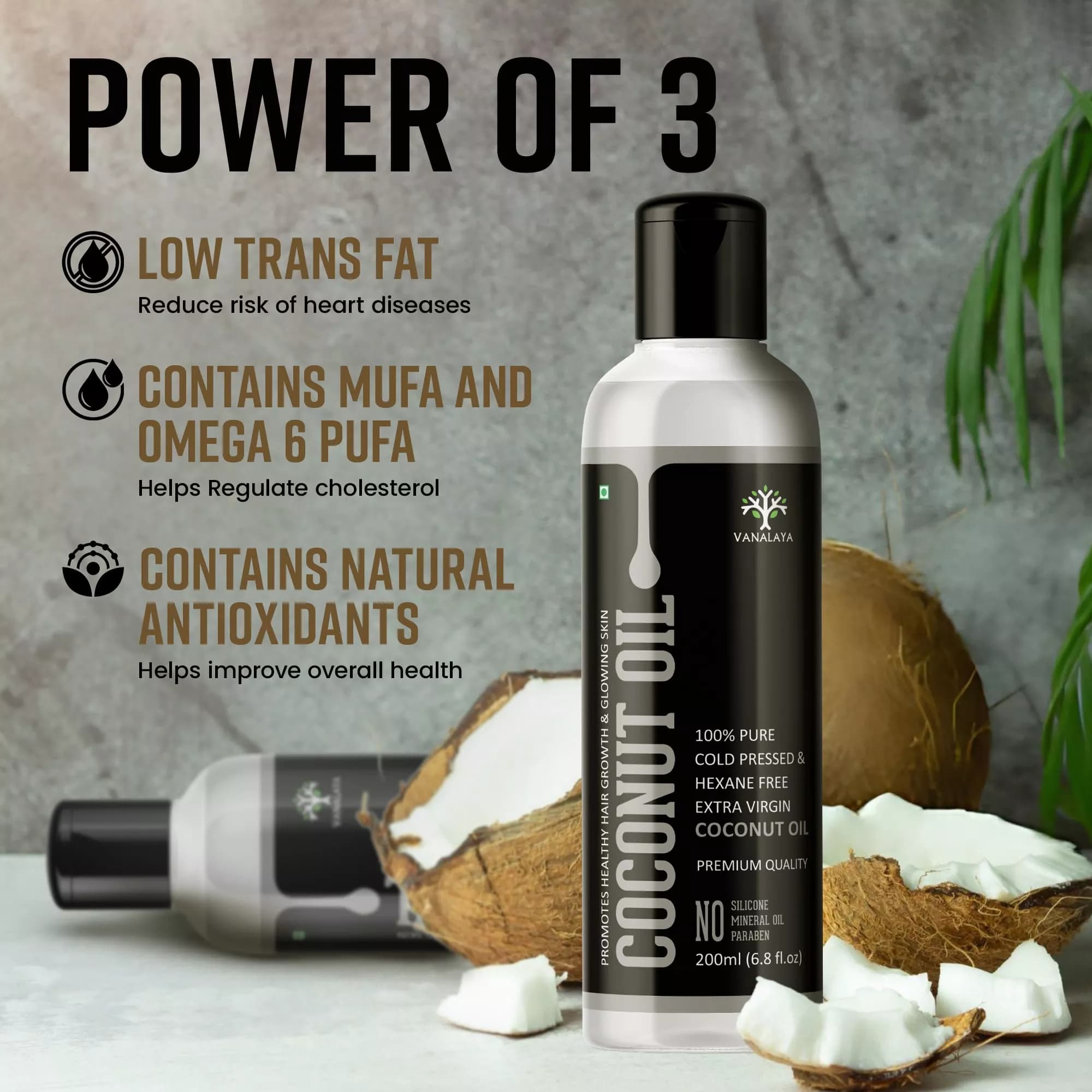 Vanalaya Coconut Oil 200 ml Benefits