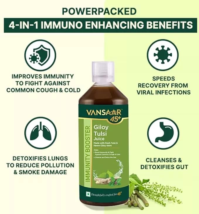 Vansaar Giloy Tulsi Juice 1 L Benefits