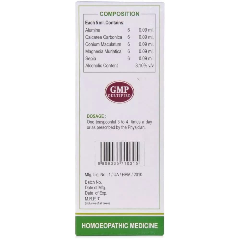 heezal Leucorine Syrup 120 ml Composition Info