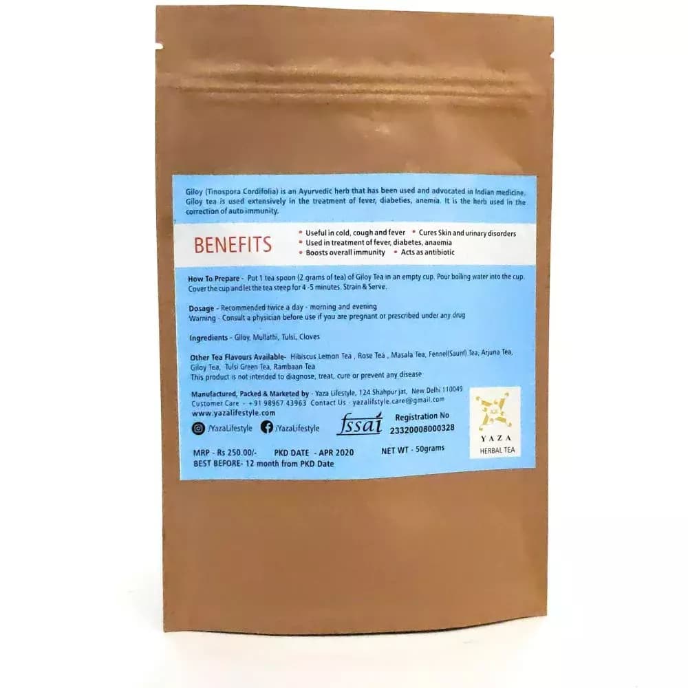 Yaza Giloy Tea 50 g Benefits