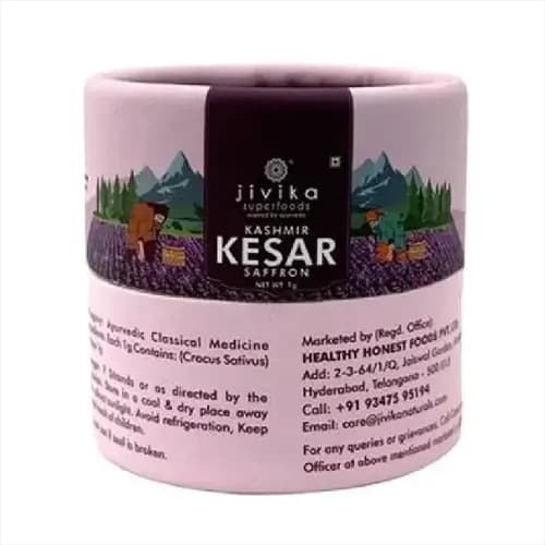 1 G Jivika Naturals Kashmir Kesar Saffron 100Percent Natural ShopIndianProductsa