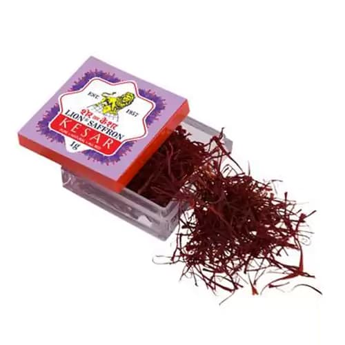 1 G Lion Saffron Kesar Pure ShopIndianProductsa
