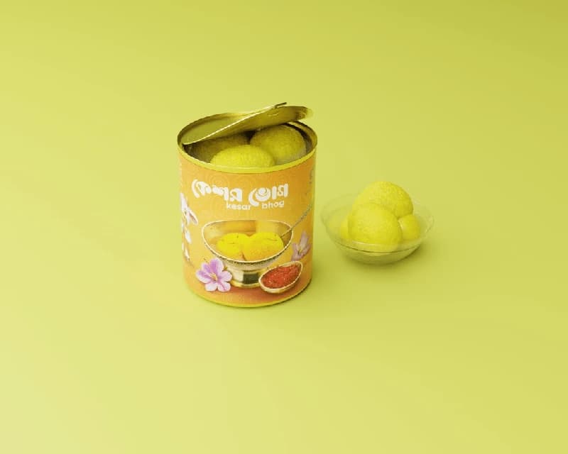 Ganguram tin kesar bhog Rosogolla — 1 Kg