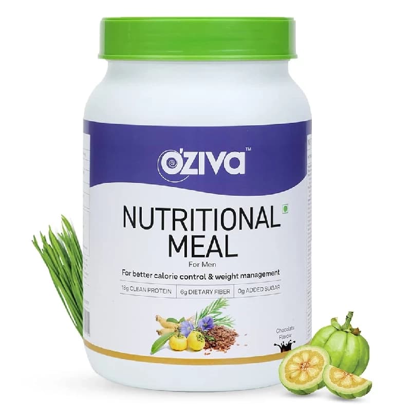 1 Kg Oziva Nutritional Meal For Men Meal Replacement Shake For Weight Management Chocolate ShopIndianProductsa