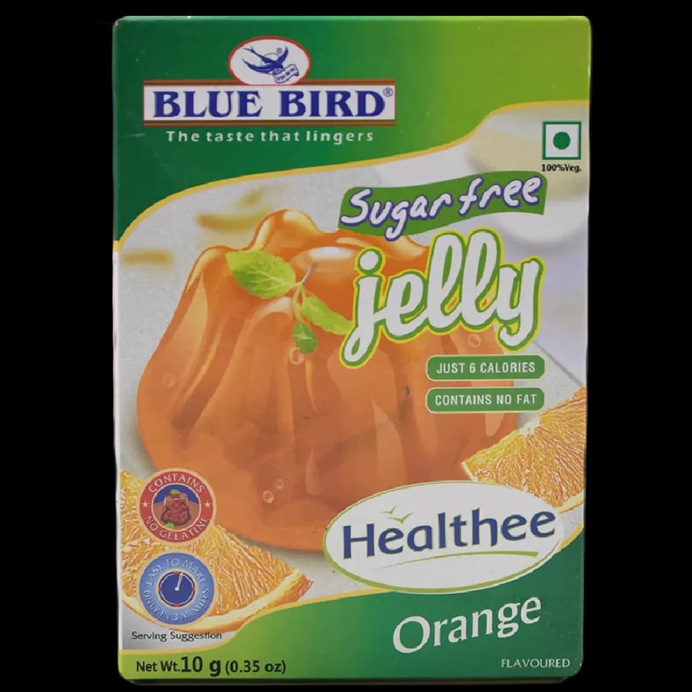 10 G Carton Blue Bird Sugar Free Jelly Orange ShopIndianProductsa