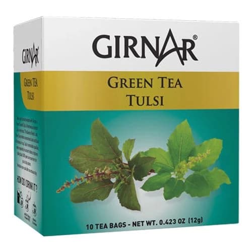 10 Pcs Girnar Green Tea Bag Tulsi ShopIndianProductsa