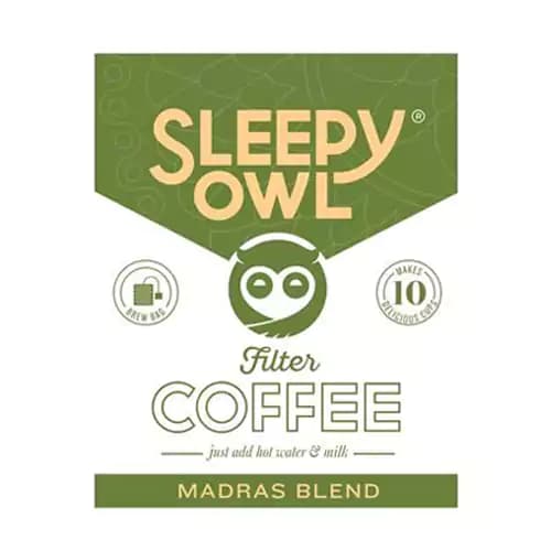 100 G 10 Bags X 10 G Each Sleepy Owl Madras Blend Filter Coffee Brew Bags Authentic Taste ShopIndianProductsa