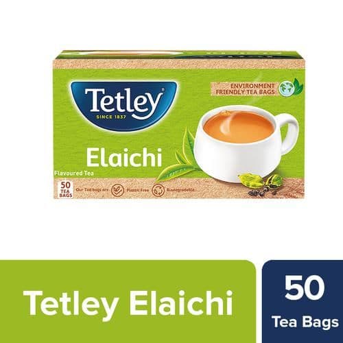 100 G 50 Bags X 2 G Each Tetley Elaichi Tea Cardamom Flavoured ShopIndianProductsa