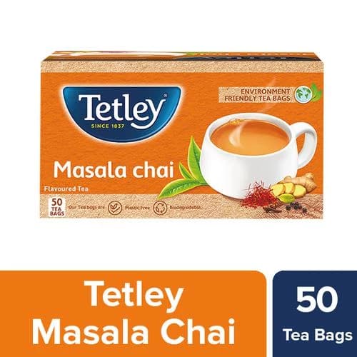 100 G 50 Bags X 2 G Each Tetley Masala Tea Spiced Flavourful Assam Blend ShopIndianProductsa