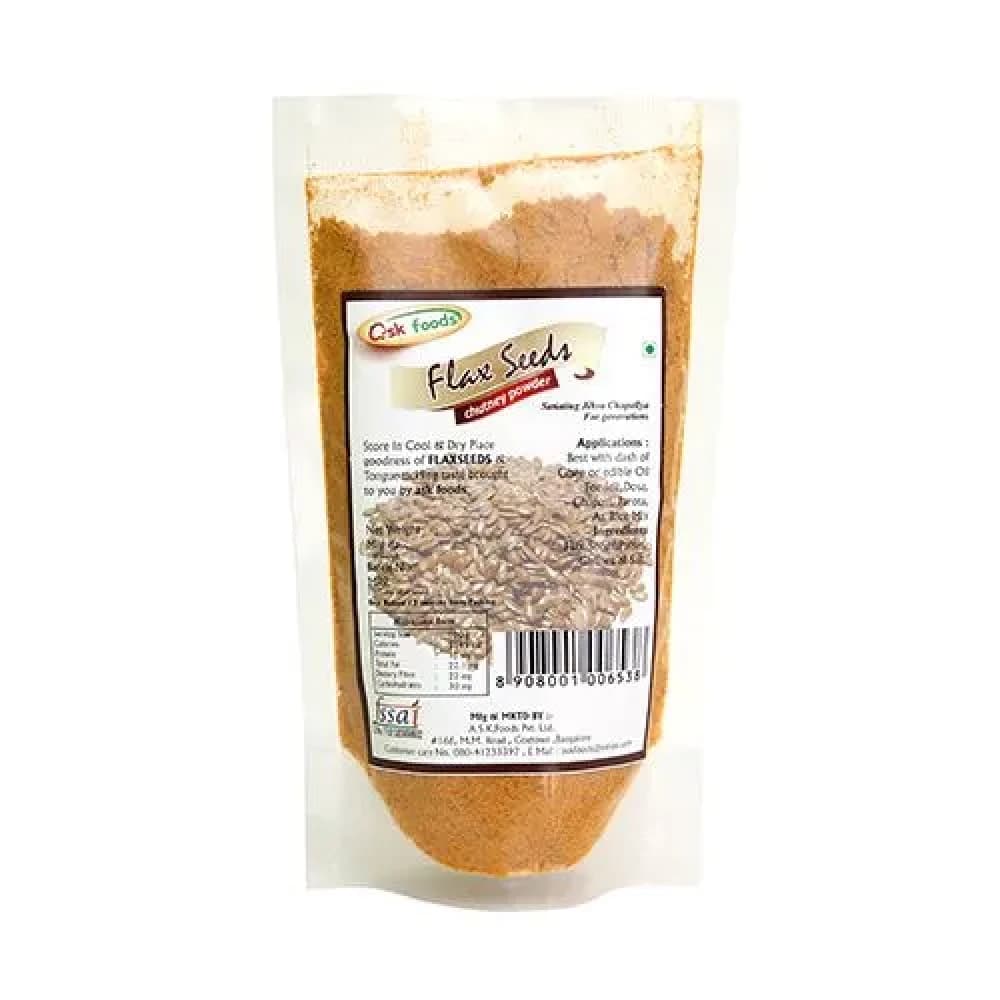 100 G Ask Foods Flax Seeds Chutney Powder ShopIndianProductsa