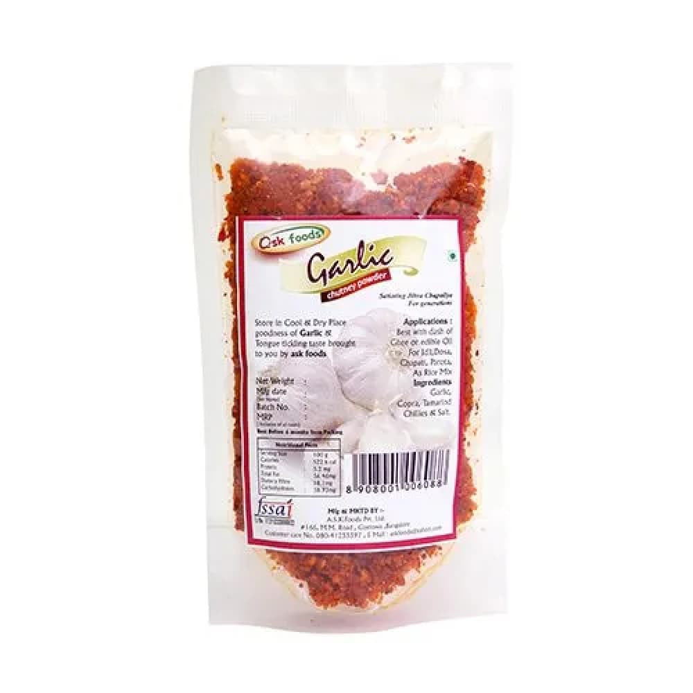 100 G Ask Foods Garlic Chutney Powder ShopIndianProductsa