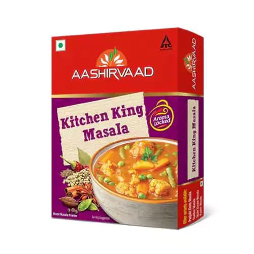 100 G Box Aashirvaad Kitchen King Masala Versatile Spice Blend ShopIndianProductsa