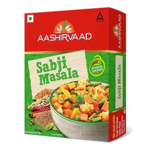 100 G Box Aashirvaad Sabji Masala Ethnic Spice Blend With Authentic Taste ShopIndianProductsa