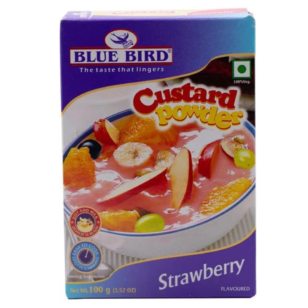100 G Box Blue Bird Custard Powder Strawberry ShopIndianProductsa