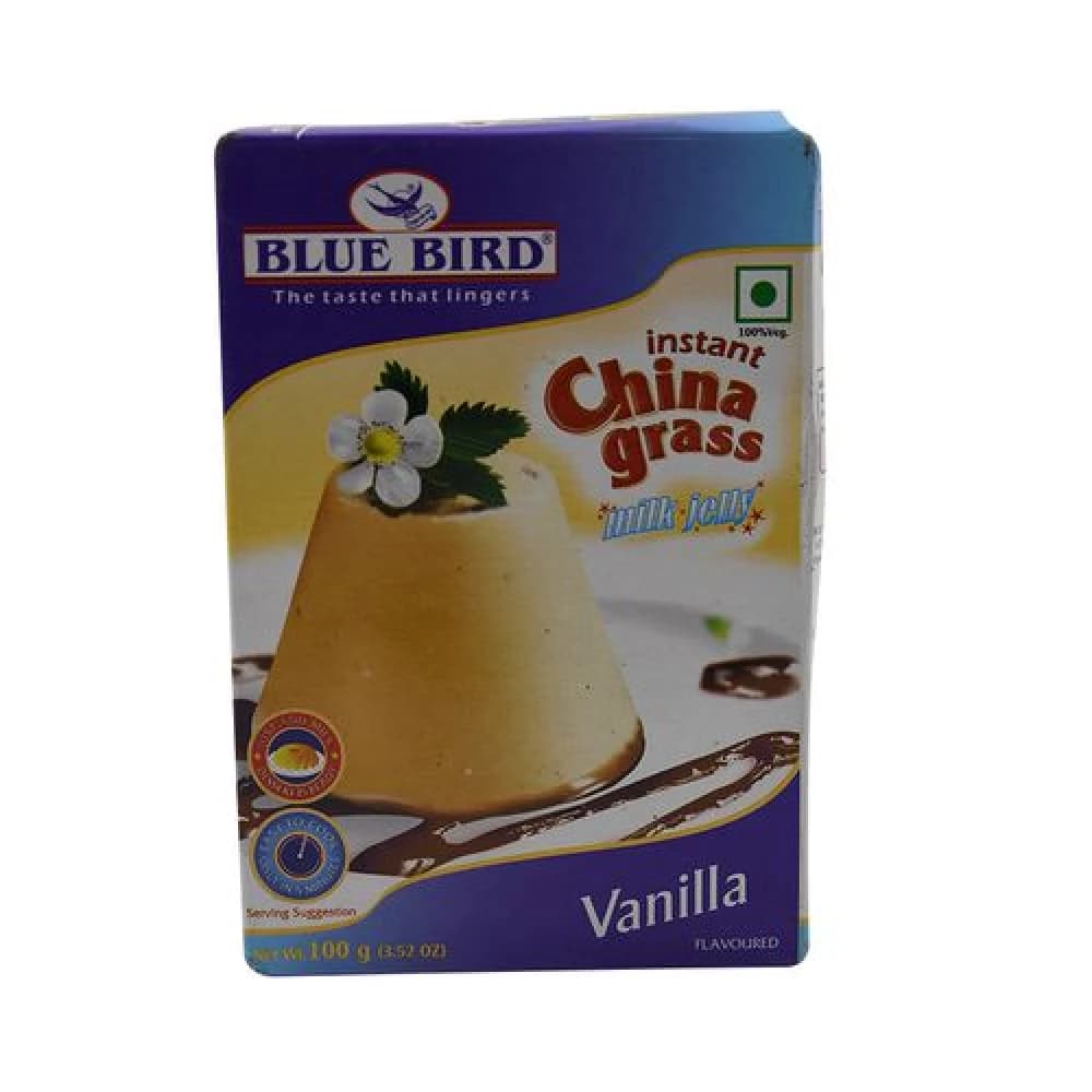 100 G Box Blue Bird Instant China Grass Vanilla ShopIndianProductsa