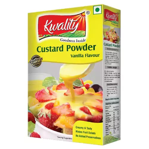 100 G Box Kwality Custard Powder Vanilla Flavour ShopIndianProductsa