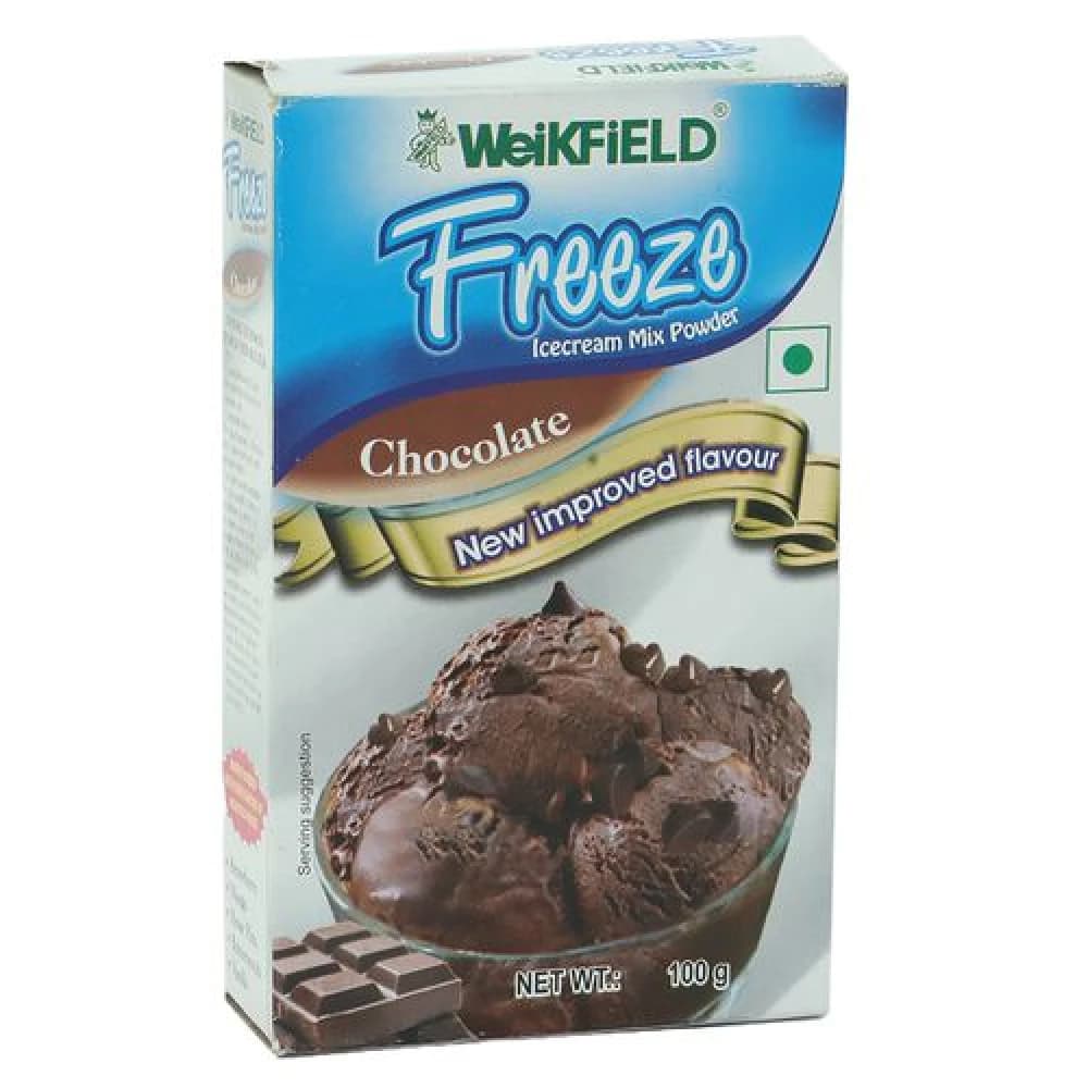 100 G Box Weikfield Freeze Icecream Mix Powder Chocolate ShopIndianProductsa